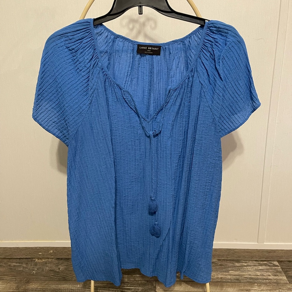 Lane Bryant 18/20 Blue Blouse